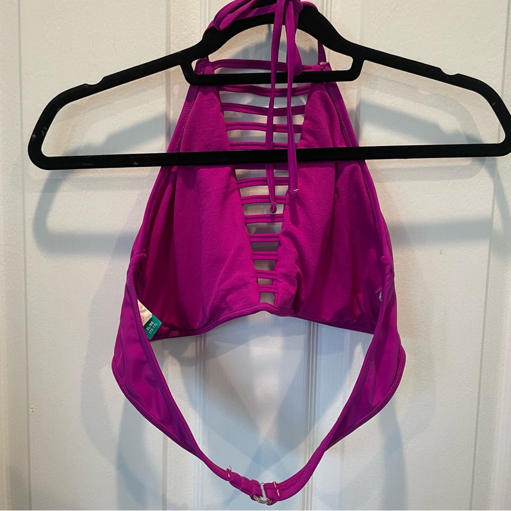 No Boundaries, Raspberry Bikini Top XL - Picture 2 of 4
